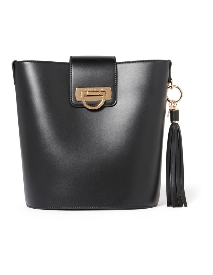 Signature Brandi Bucket Bag in Black