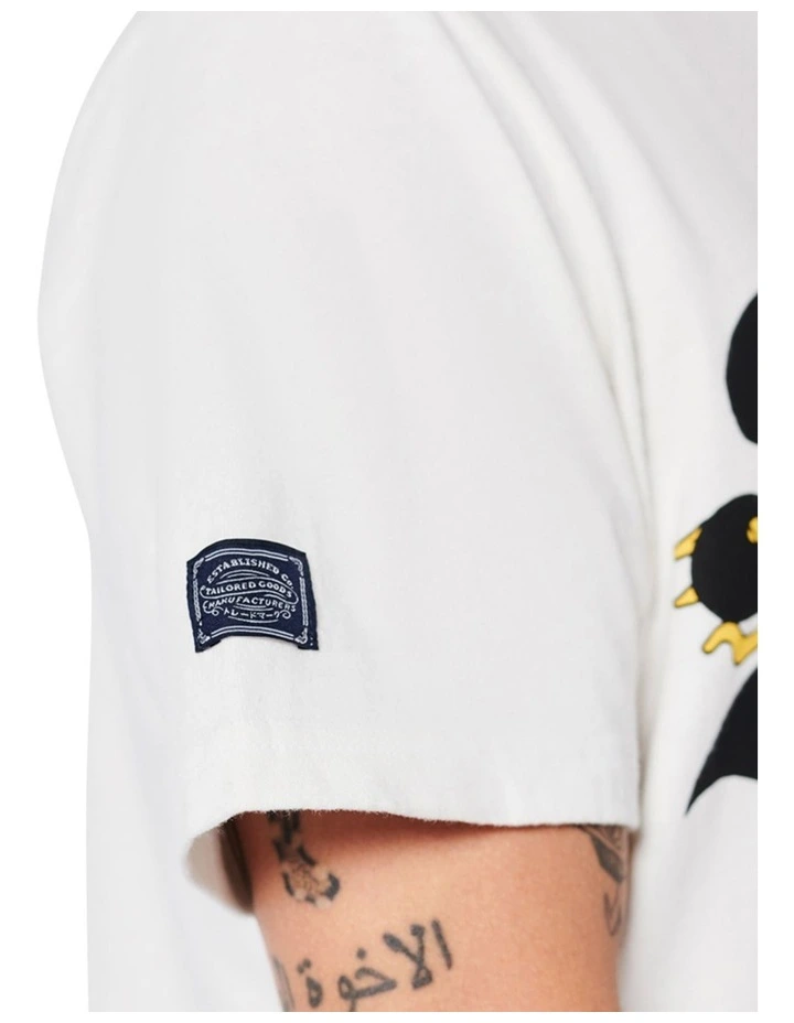 Vintage VL Narrative Tee In Ecru
