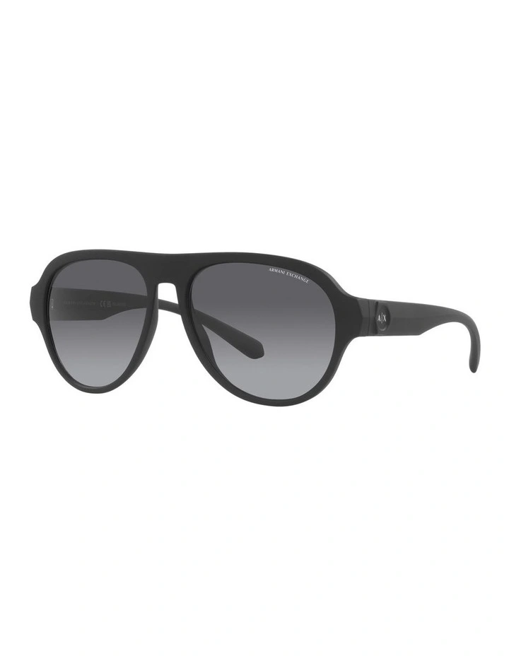 0AX4126SU Polarised Sunglasses in Matte Black