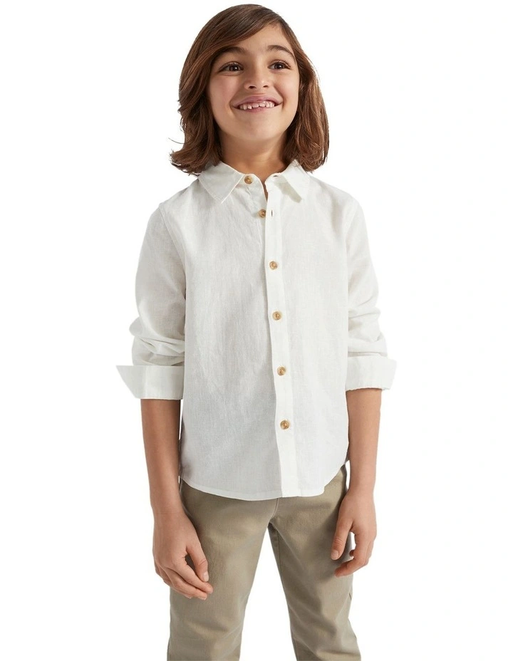 Core Linen Shirt in Canvas