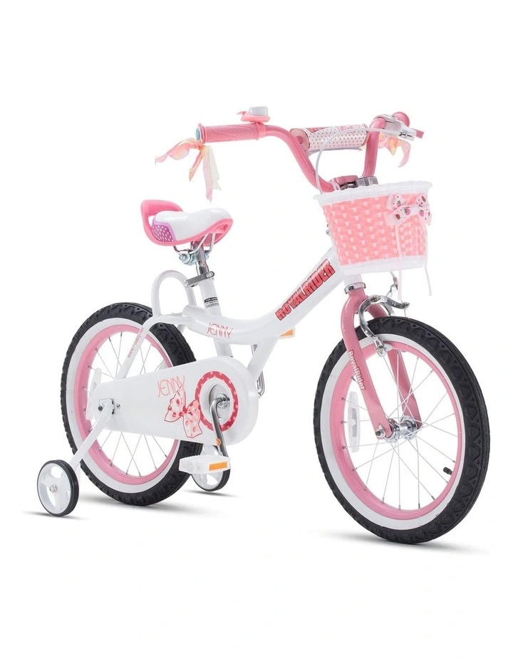 Jenny Princess Girls Kids Bike 12 14 16 18 20 Inch, Pink and White Color