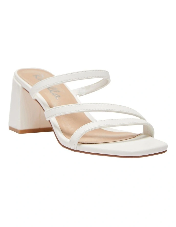 Geisha Smooth Sandals I White