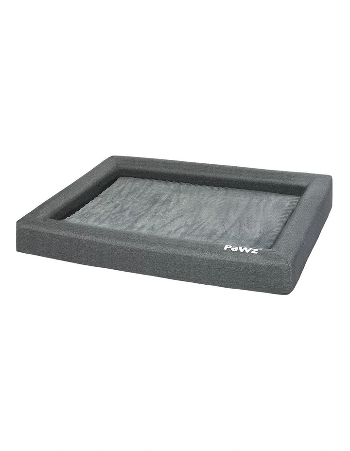 Washable Memory Foam Pet Sofa Bed L in Grey