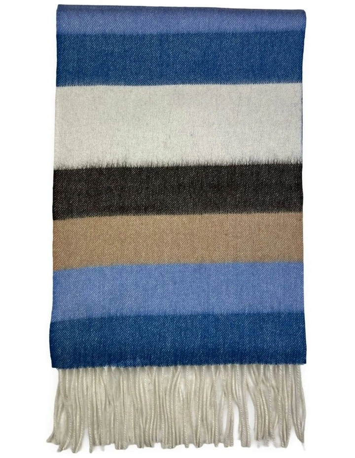 Bo Stripe Scarf in White