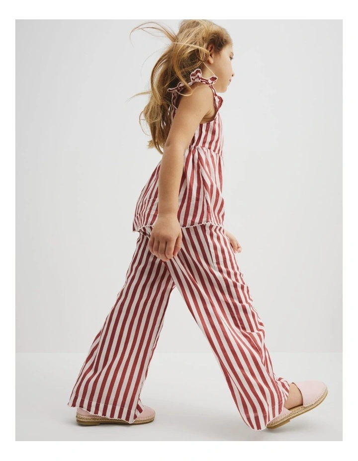 Resort Striped Pant in Russet Stripe