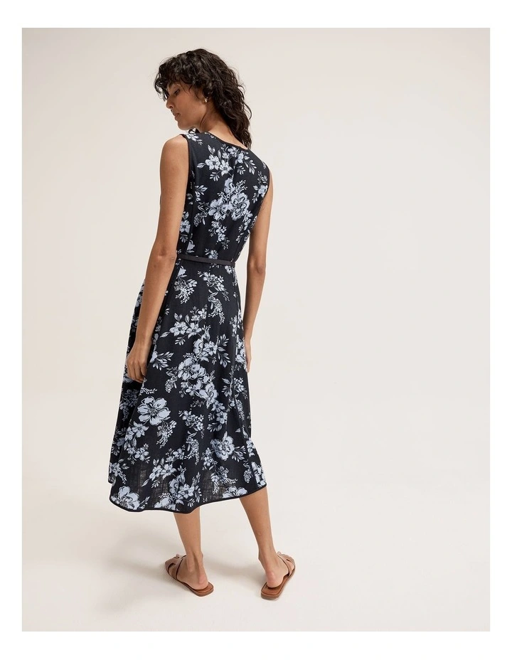 High Seas Floral Dress in Navy