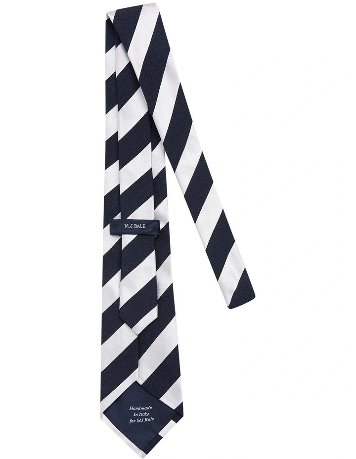 Sauro Tie in Navy Grey