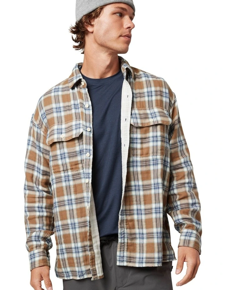 24/7 Flannel Shirt in Medium Brown