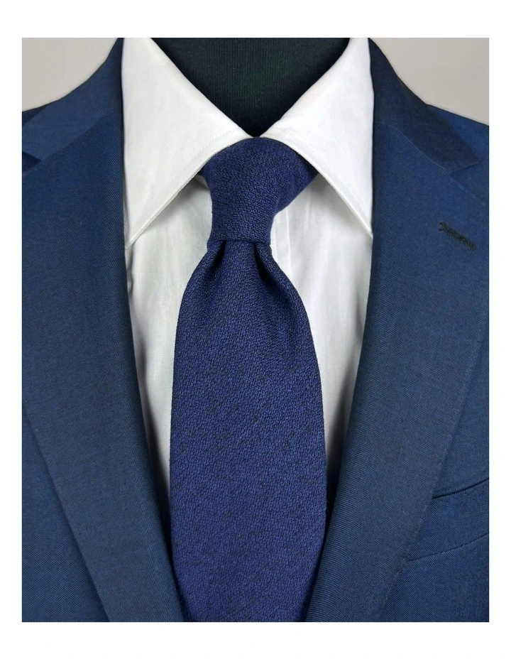 Crotone Plain Tie in Navy