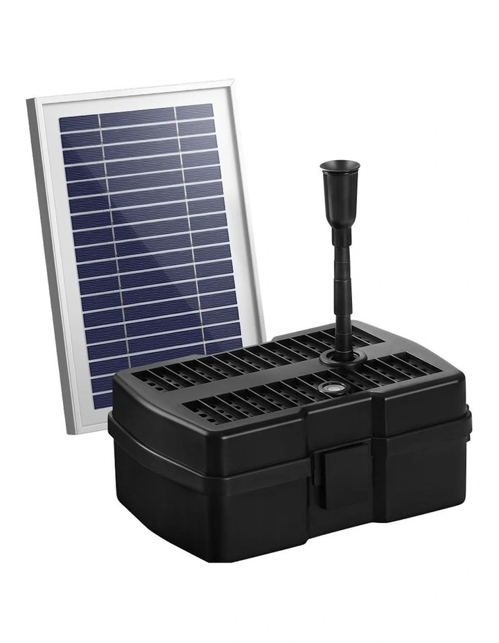 Solar Pond Pump with Filter Water Fountain Kit 4.6FT in Black