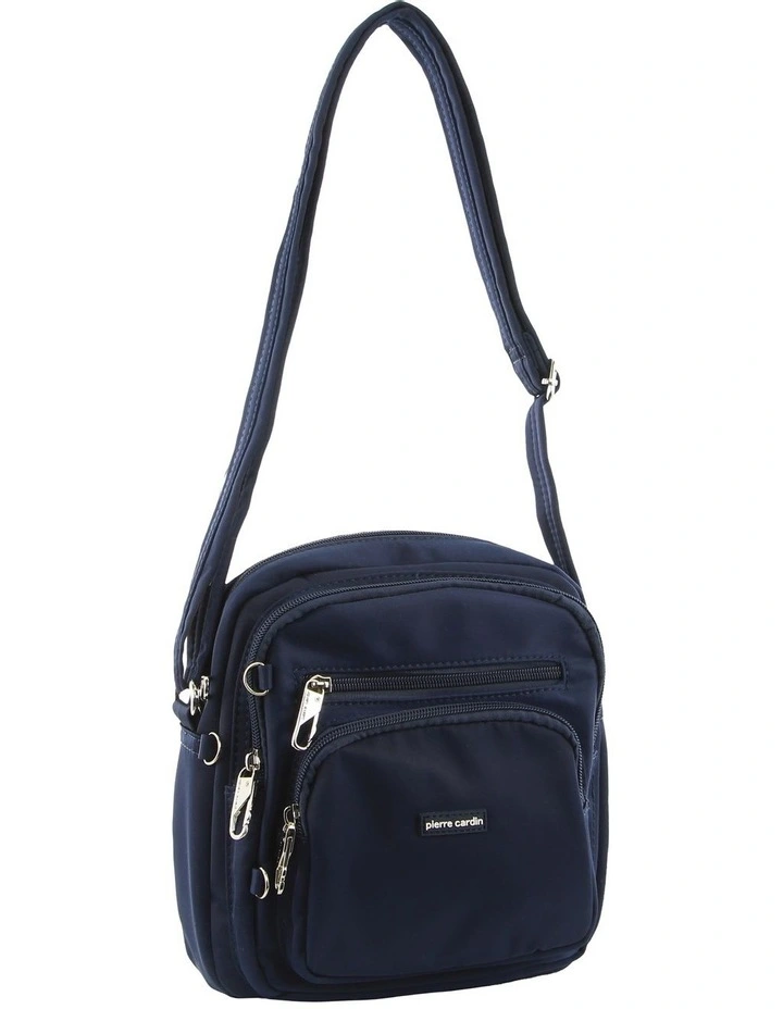 Anti-Theft Cross Body Bag in Navy