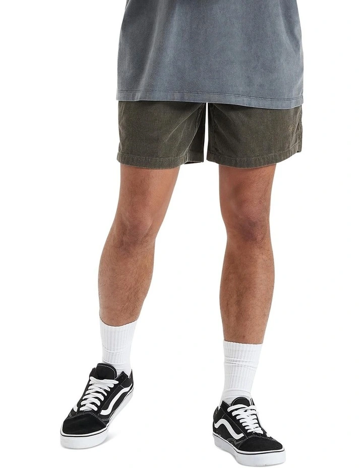 Horizon Corduroy Short in Walnut