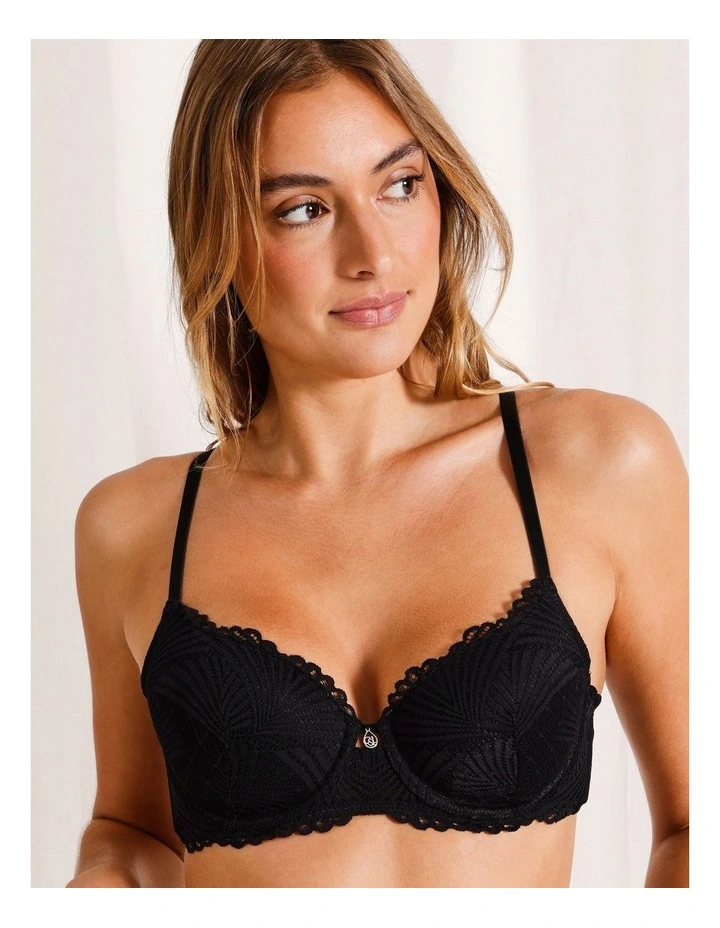 Harlow T-shirt Bra in Black