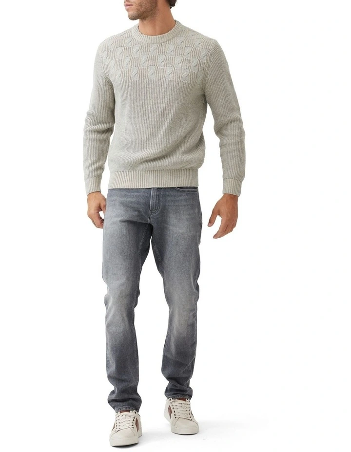 Westown Long Sleeve Knit Sweater in Camel