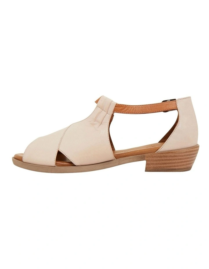 Laguna Sandals in Blush/Cognac Leather