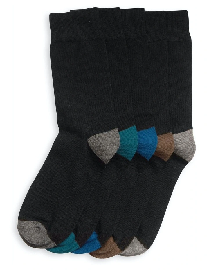 Business Crew Socks 20 Pack in Black
