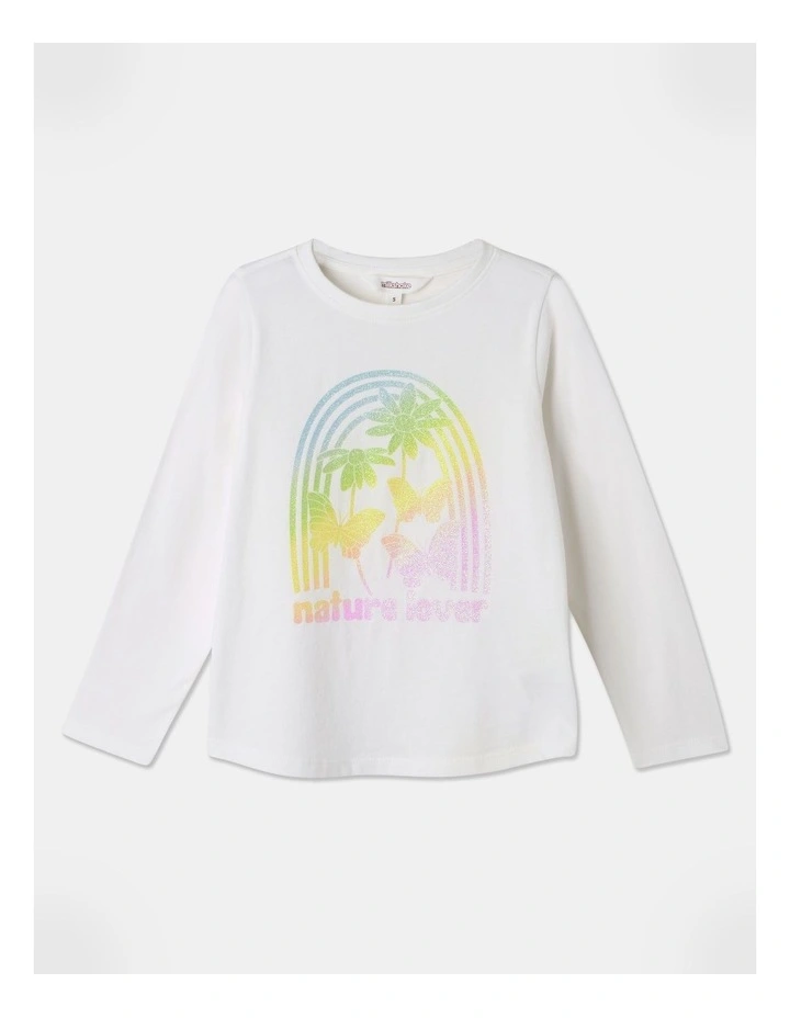 Essential Nature Lover Long Sleeve Tee in White