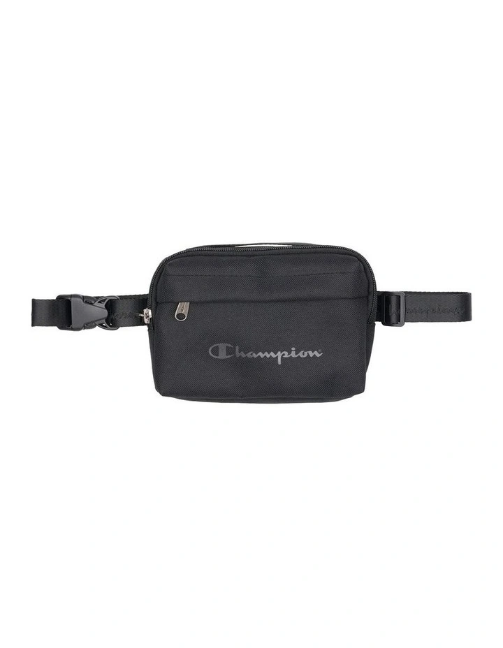 Script Waist Bag in Black
