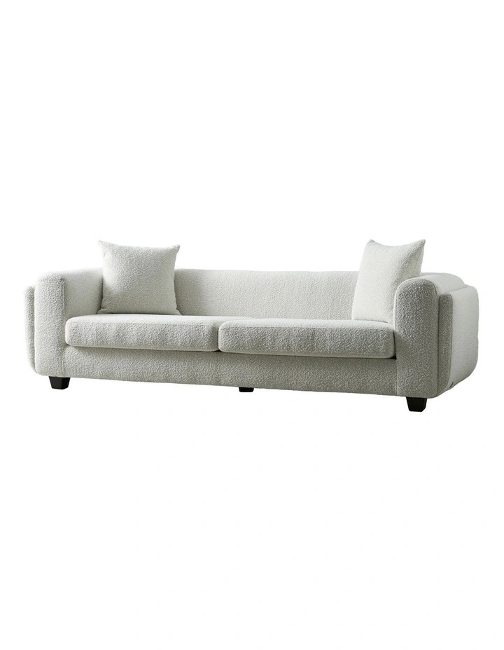 Phylis Boucle 3 Seater Sofa in Cream