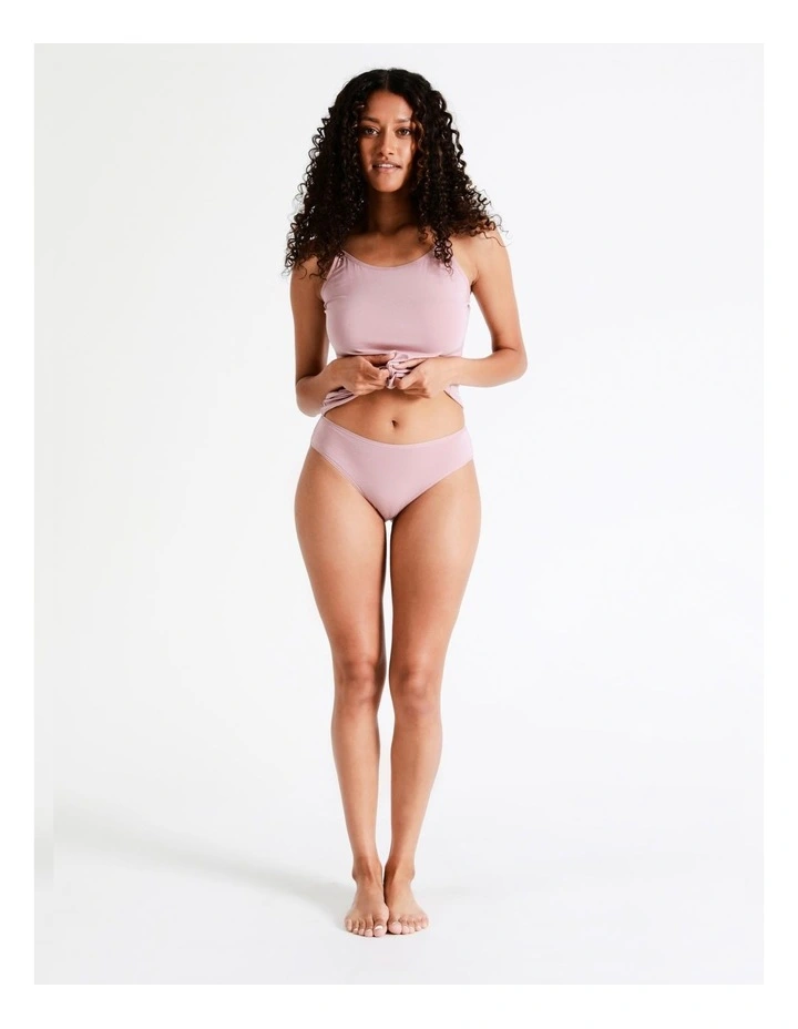 Modal High Cut Brief in Pink