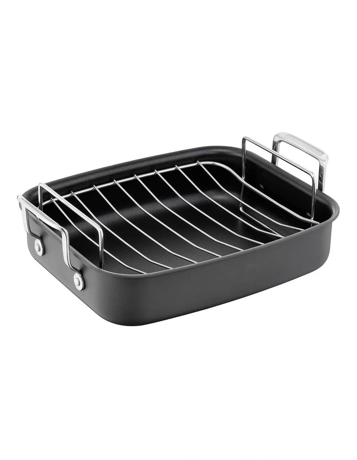 Jamie Oliver Premium Roaster with Rack 26x32cm in Black