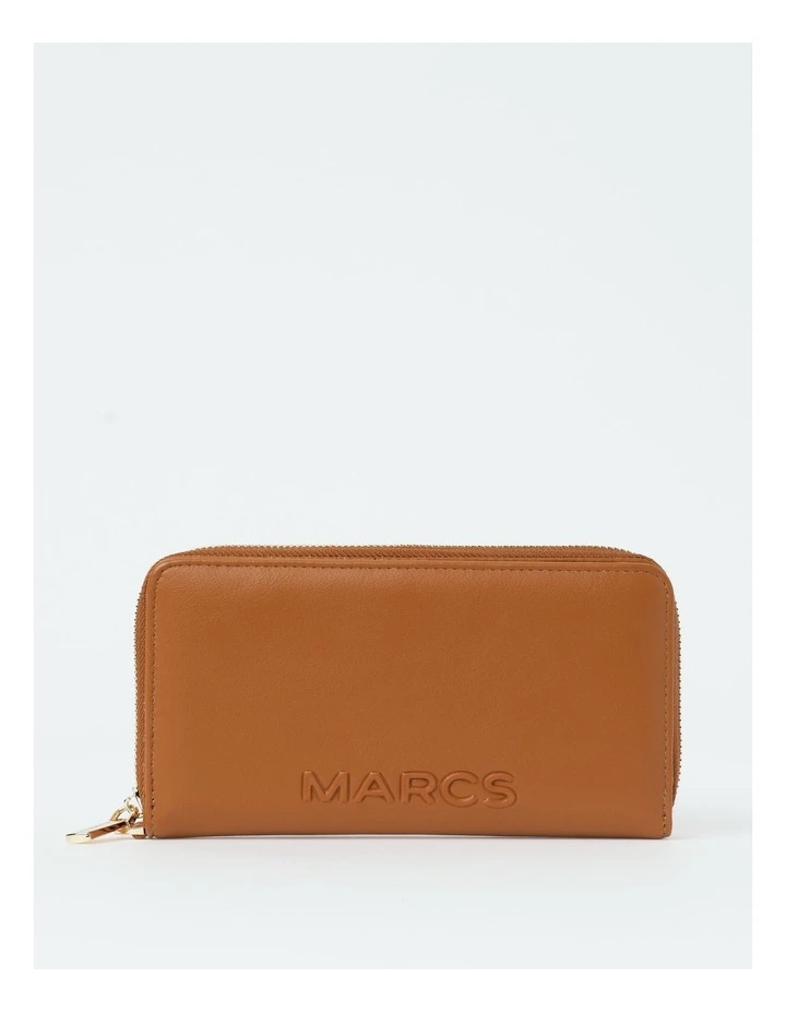 Dubrovnik Zip Top Wallet in Tan