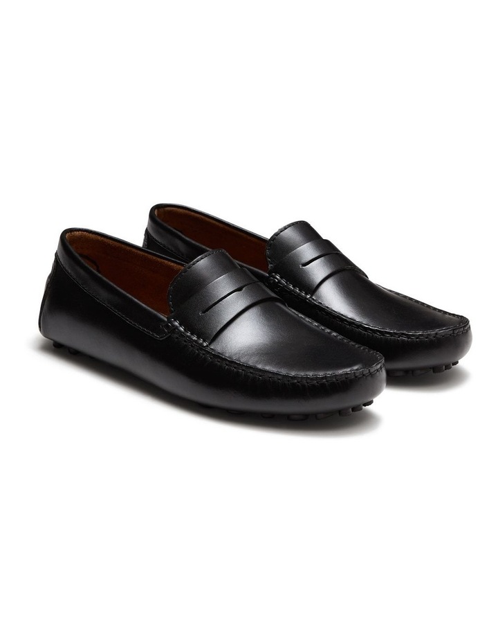 Curtis Leather Driving Shoes in Black