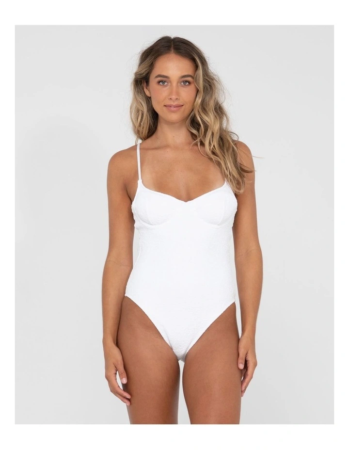 Sandalwood Balconette One Piece in White