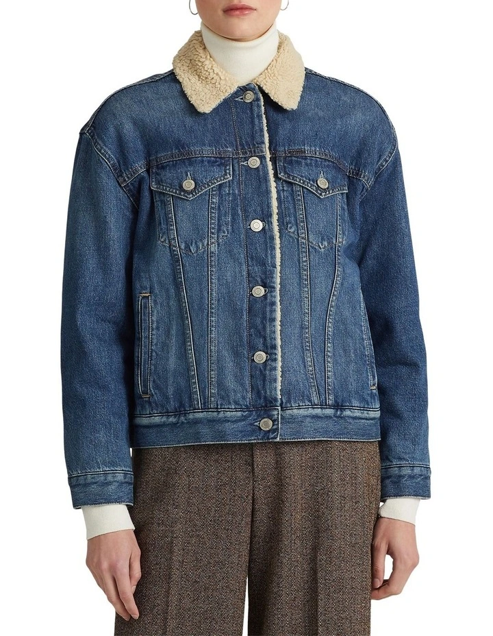 Denim Trucker Jacket in Blue