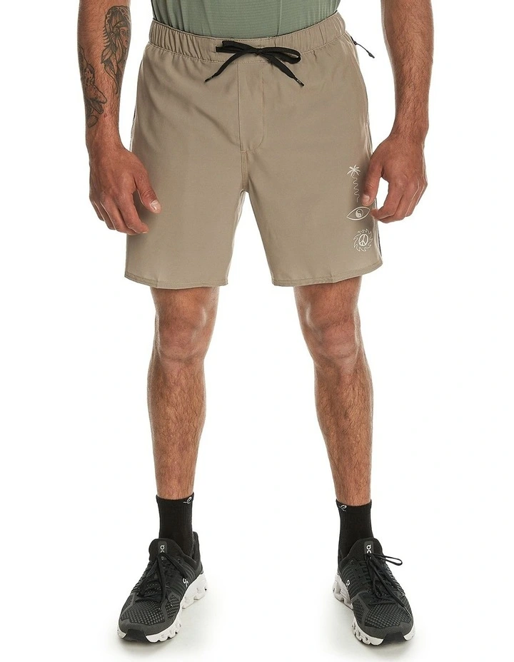 Omni 17 Training Shorts in Timber Wolf