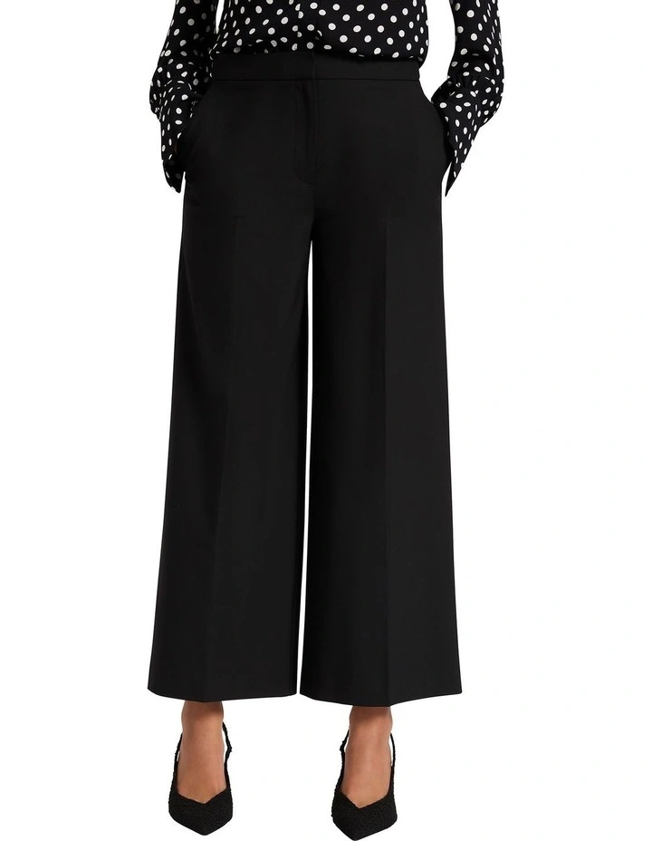 Hollaback Girl Wide Leg Pant in Black