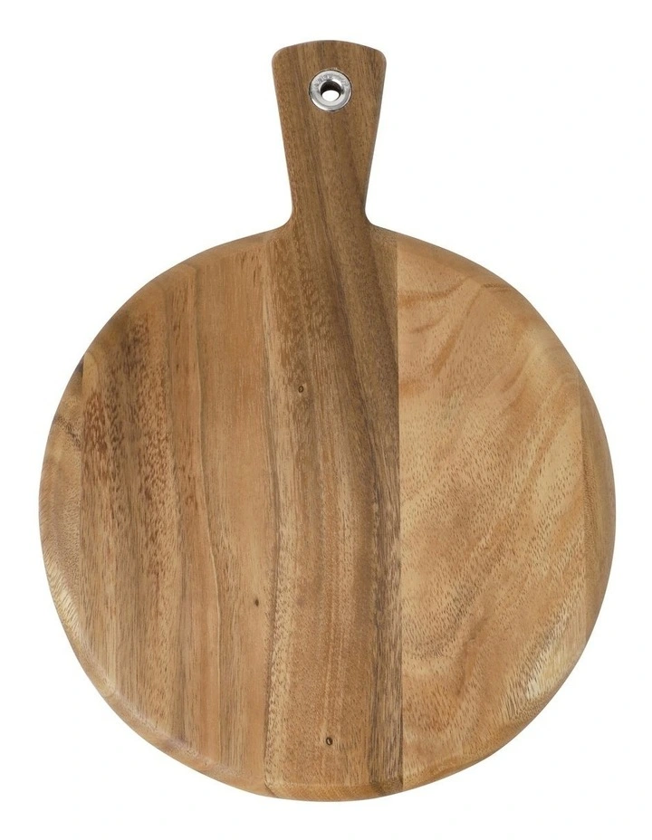 Classic Round Acacia Paddle Board Small in Natural