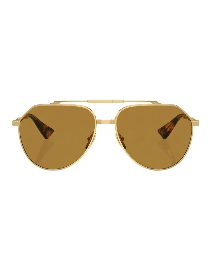 Pilot Sunglasses in Gold