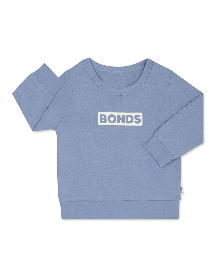 Baby Tech Sweats Pullover in Mountain Blue