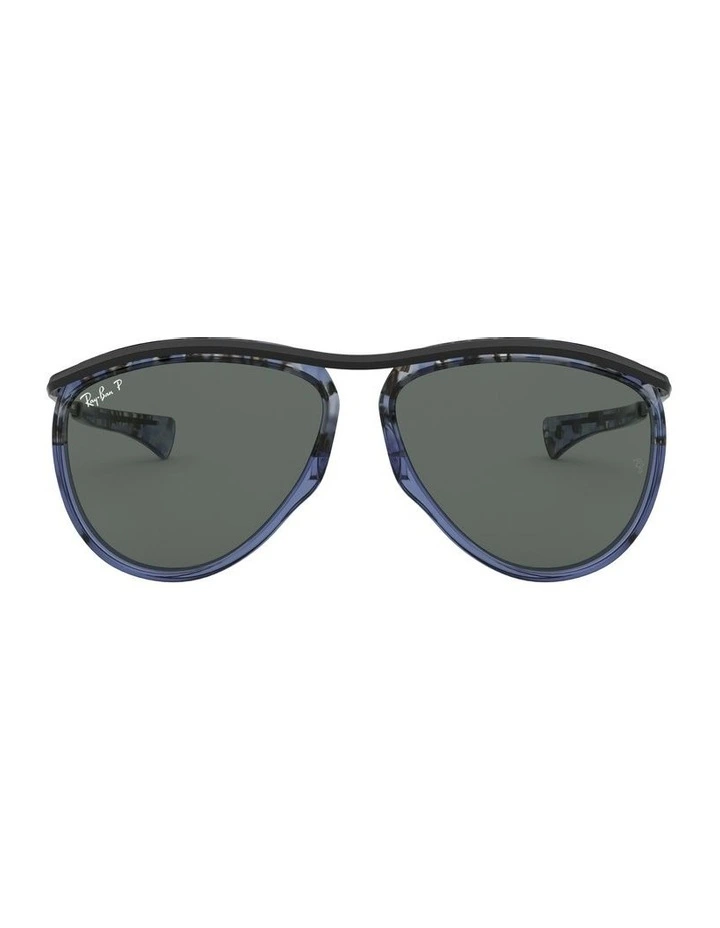 Aviator Olympian Blue RB2219 Polarised Sunglasses