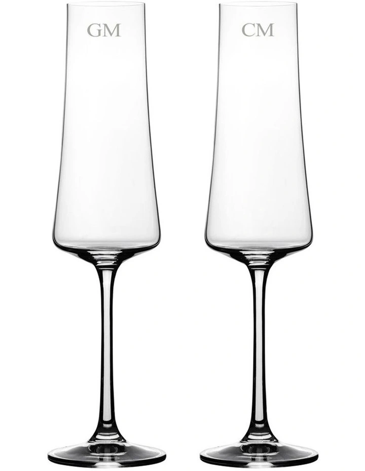 Salome Champagne Set of 2 No Gift Box in Clear