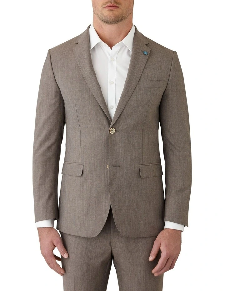 Nitro Slim Fit Jacket in Taupe