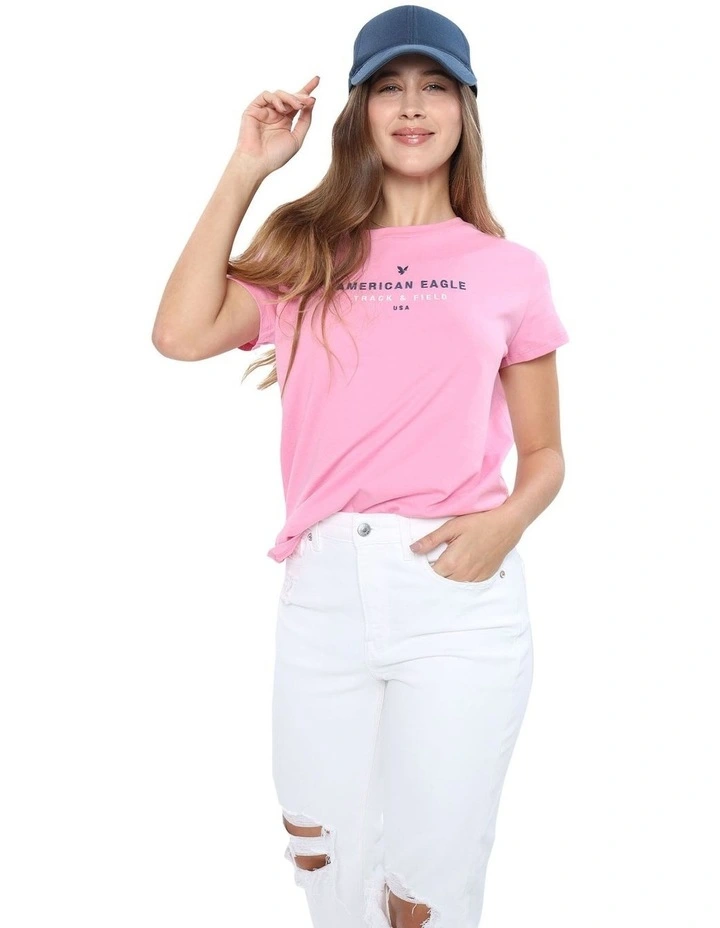 Graphic Tee in Pink