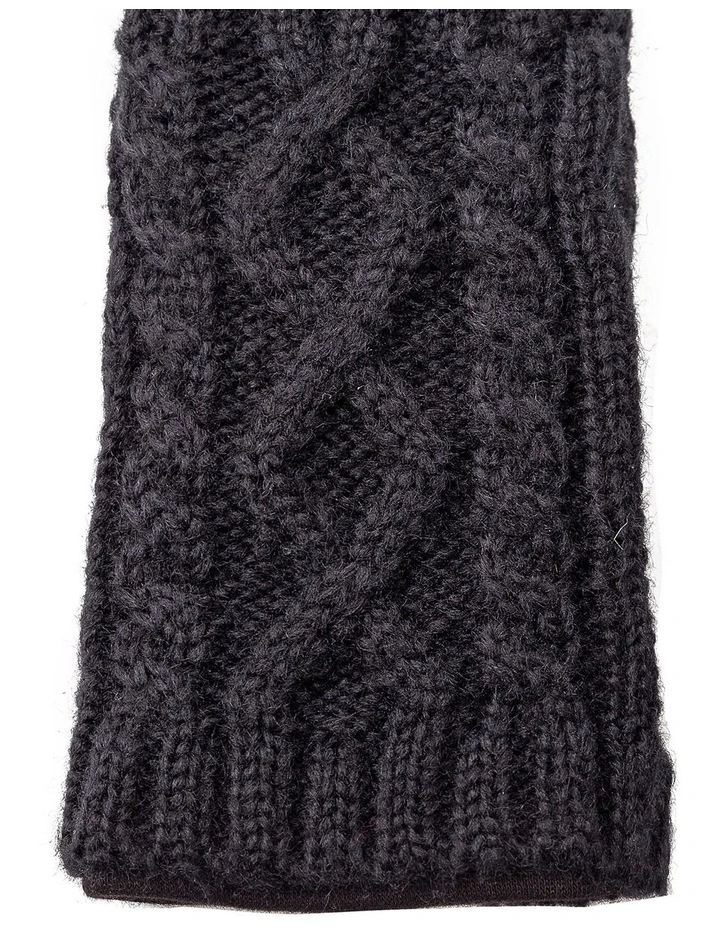 GGVQ006M Ponte Fingerless Knit Gloves
