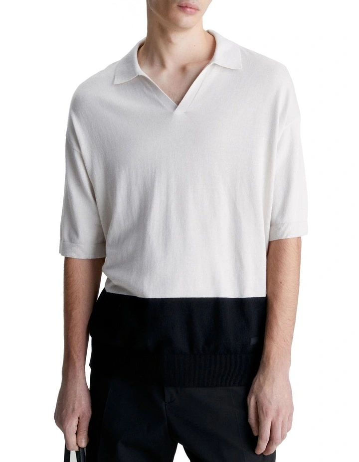 Cotton Coolmax Comfort Short Sleeve Polo in Beige