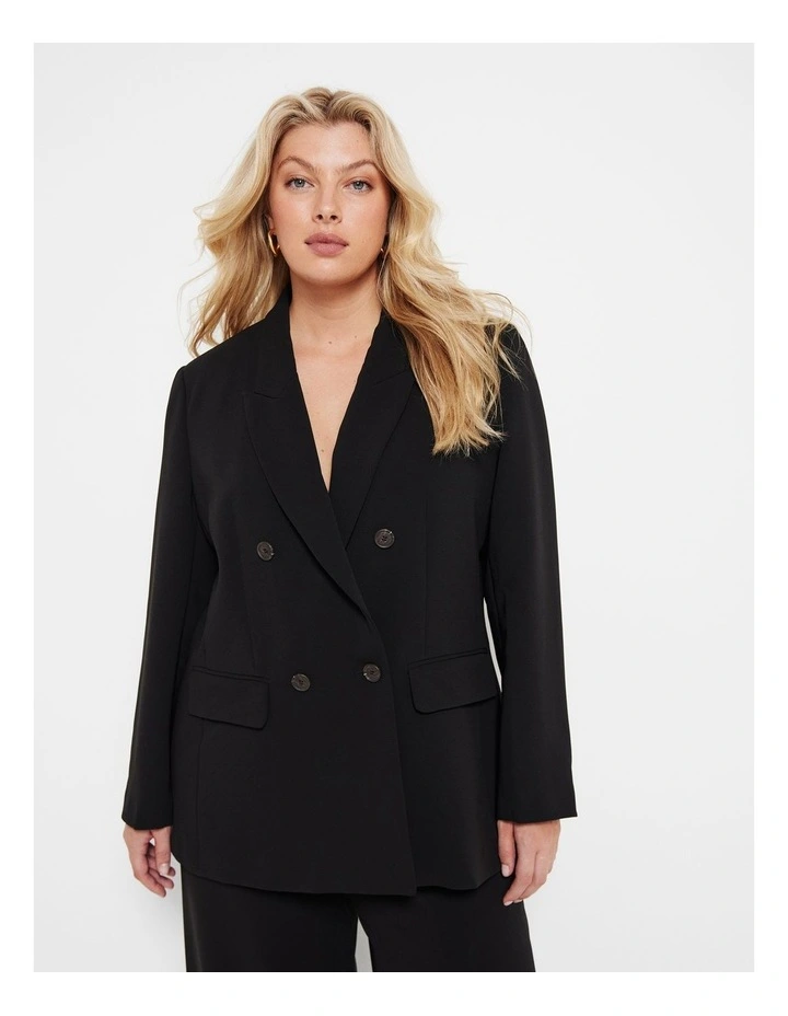 The Double Breasted Blazer in Black