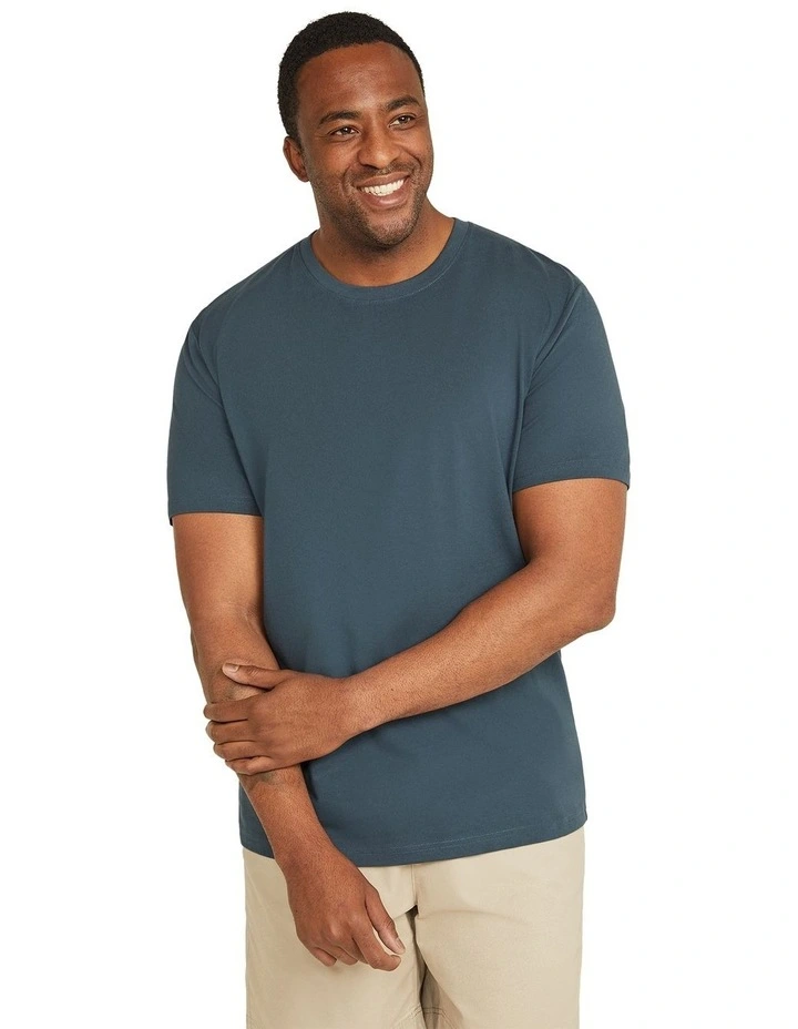 Essential Crew Neck Tee in Peacock