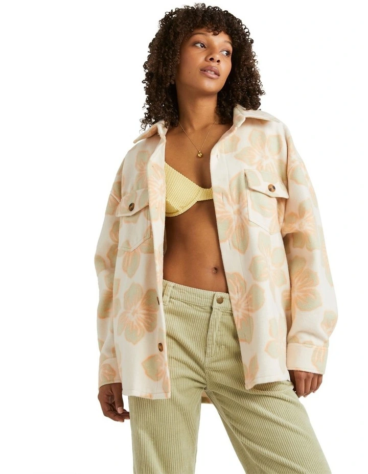Catch The Sun Shacket in White