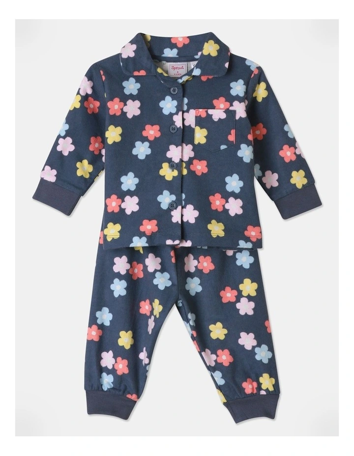 Floral Pyjama Set in Indigo