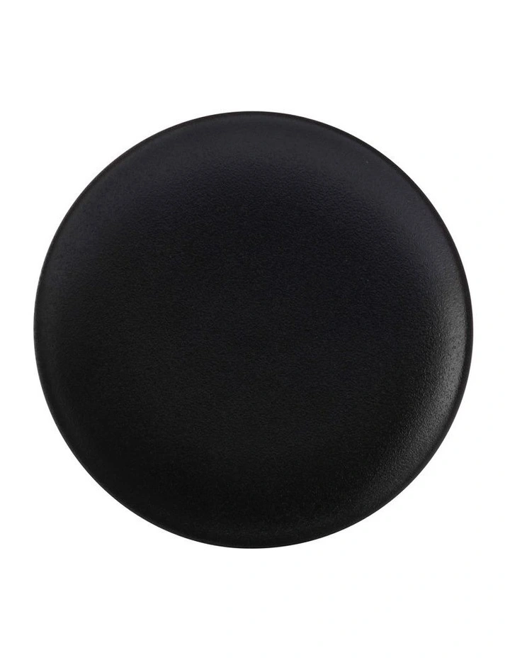Caviar Coupe Plate 15cm in Black