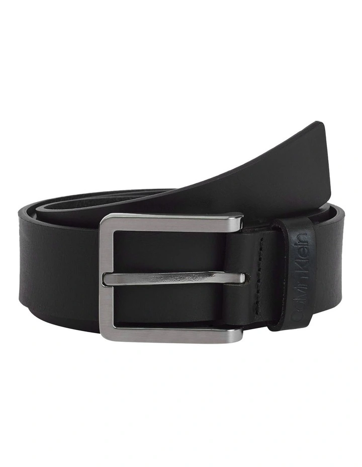 35mm Essential Leather Belt in Black