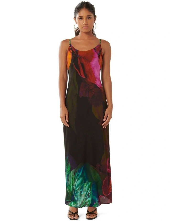 Valentina Strappy Slip Dress in Multi