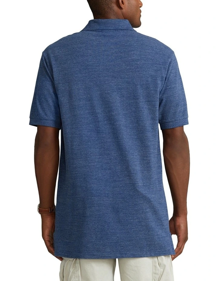 Big & Tall The Iconic Mesh Polo Shirt in Blue