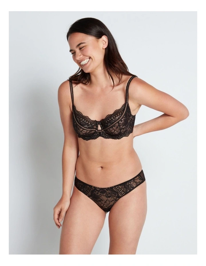 Only Me Bikini in Black/Tuscany