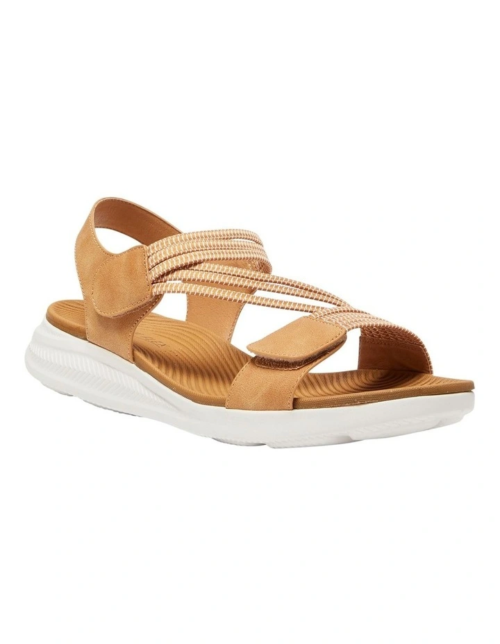 Neon Sandals in Tan Multi